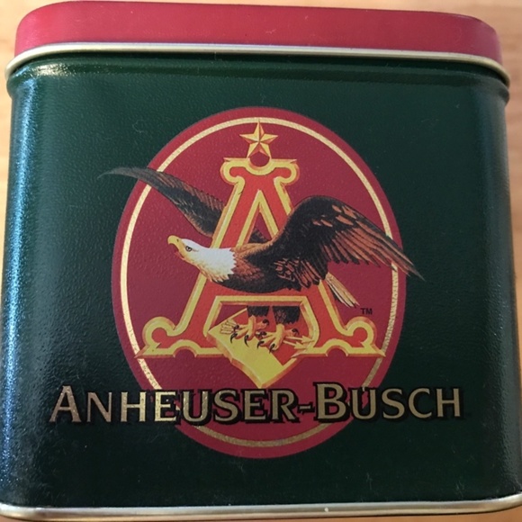 Vintage 1996 Anheuser-Busch Embossed Metal Collector Tin 10 Card Set Budweiser - Picture 3 of 11